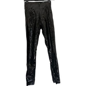 Commando Control Pleather spandex  leggings in black size small